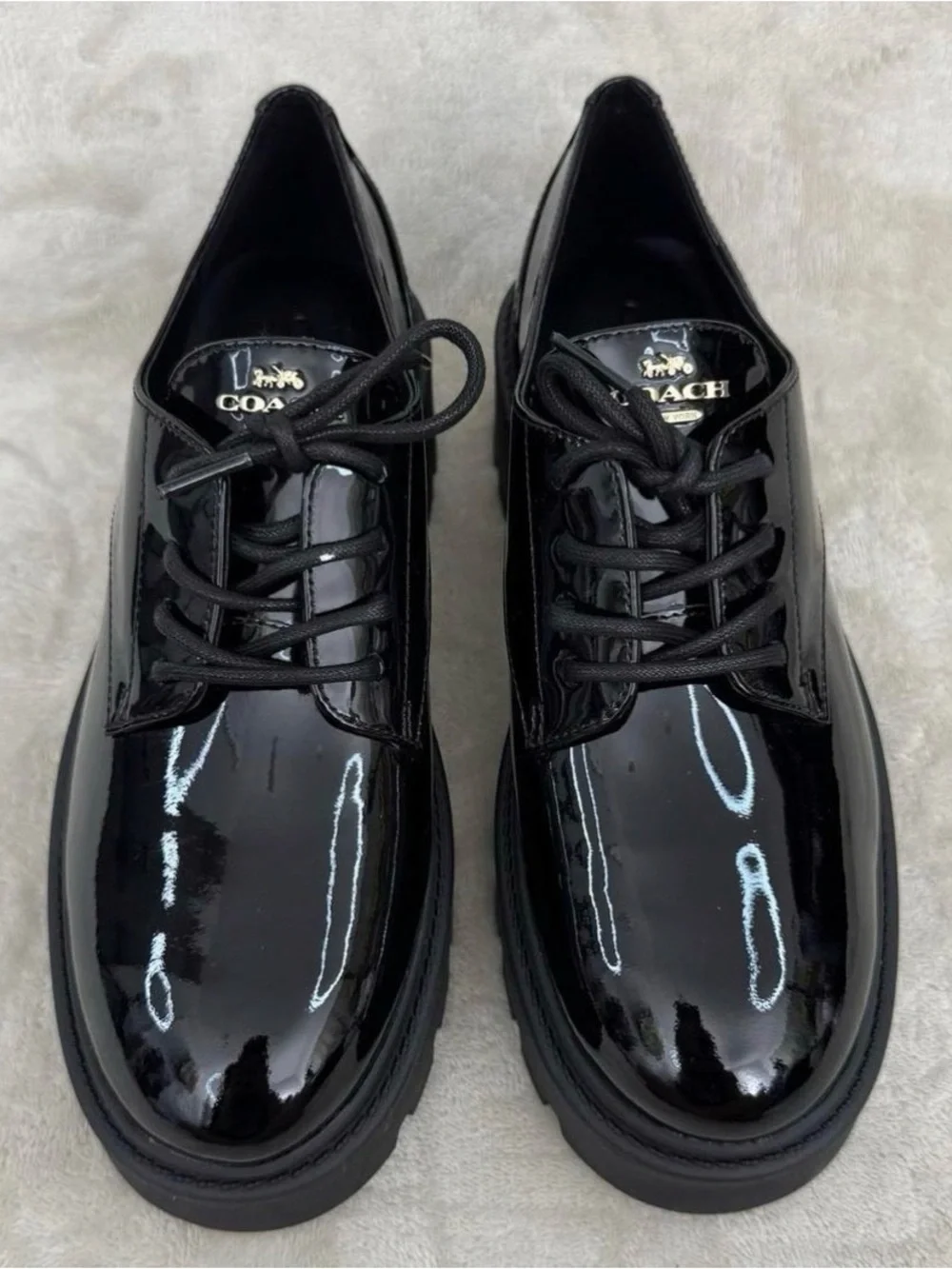 Coach platform oxfords